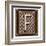 Metal Button Alphabet Letter F-donatas1205-Framed Art Print