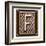 Metal Button Alphabet Letter F-donatas1205-Framed Art Print