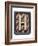 Metal Button Alphabet Letter H-donatas1205-Framed Art Print