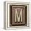 Metal Button Alphabet Letter M-donatas1205-Framed Stretched Canvas