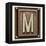 Metal Button Alphabet Letter M-donatas1205-Framed Stretched Canvas