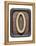 Metal Button Alphabet Letter O-donatas1205-Framed Stretched Canvas