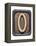 Metal Button Alphabet Letter O-donatas1205-Framed Stretched Canvas