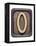 Metal Button Alphabet Letter O-donatas1205-Framed Stretched Canvas