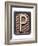 Metal Button Alphabet Letter P-donatas1205-Framed Premium Giclee Print