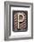 Metal Button Alphabet Letter P-donatas1205-Framed Premium Giclee Print