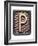 Metal Button Alphabet Letter P-donatas1205-Framed Premium Giclee Print