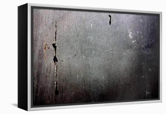 Metal Door With Rust and Paint-null-Framed Stretched Canvas