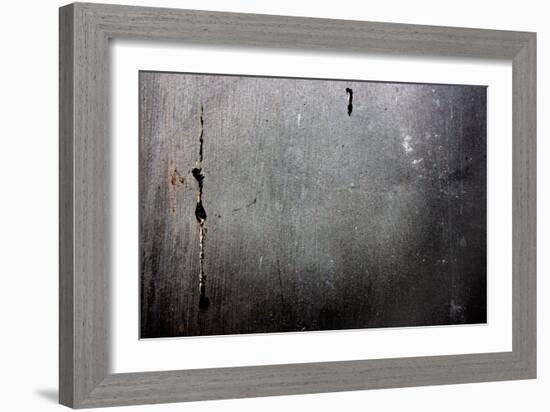 Metal Door With Rust and Paint-null-Framed Photo