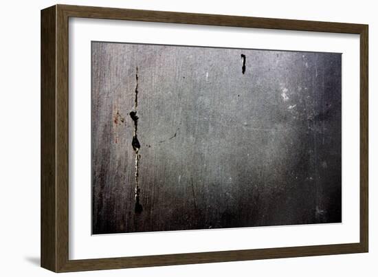 Metal Door With Rust and Paint-null-Framed Photo