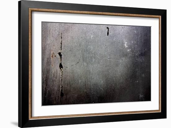 Metal Door With Rust and Paint-null-Framed Photo