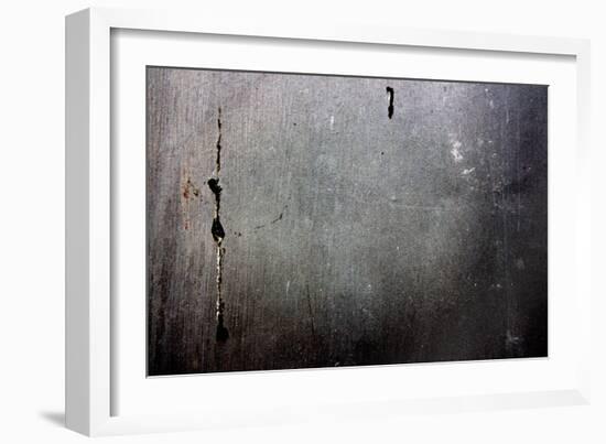 Metal Door With Rust and Paint-null-Framed Photo