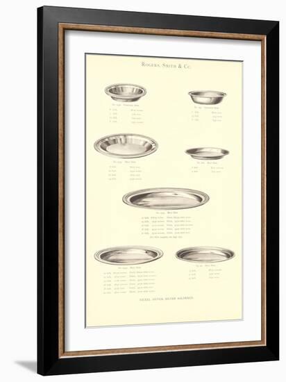 Metal Serving Plates-null-Framed Art Print