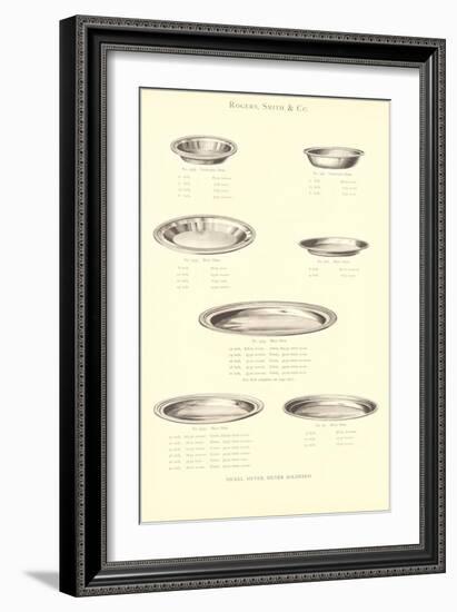 Metal Serving Plates-null-Framed Art Print