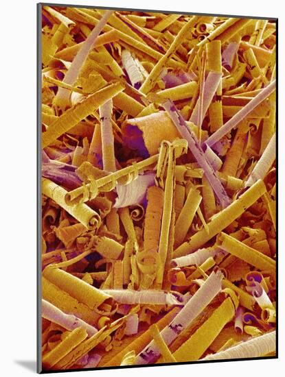 Metal Shavings-Micro Discovery-Mounted Photographic Print