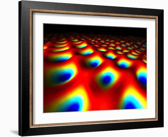 Metal Surface At the Quantum Level-Equinox Graphics-Framed Photographic Print