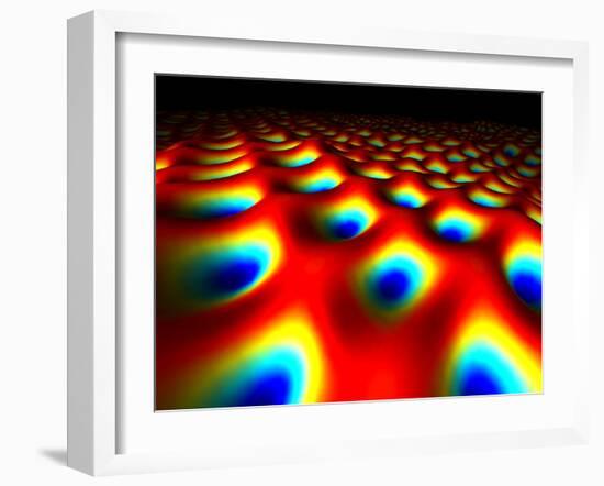 Metal Surface At the Quantum Level-Equinox Graphics-Framed Photographic Print