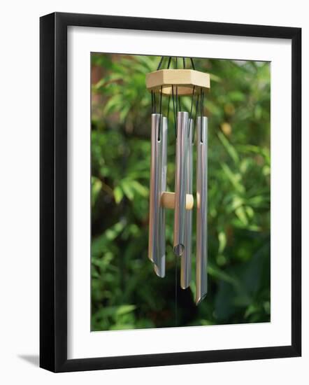 Metal Wind Chimes Hanging Outside-Fraser Hall-Framed Photographic Print