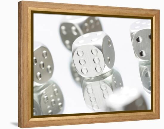 Metallic Dice-null-Framed Premier Image Canvas