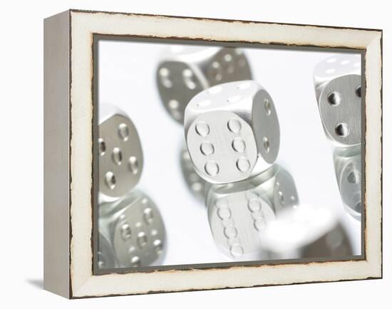 Metallic Dice-null-Framed Premier Image Canvas