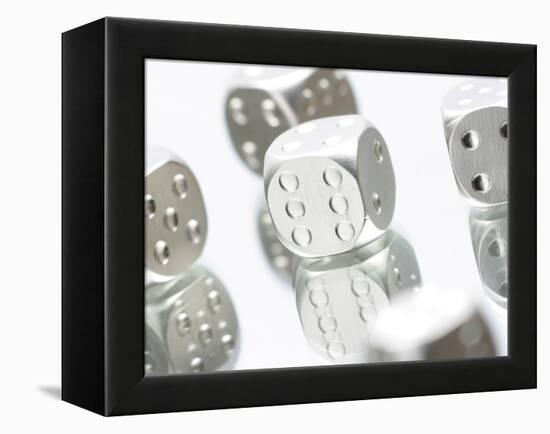 Metallic Dice-null-Framed Premier Image Canvas