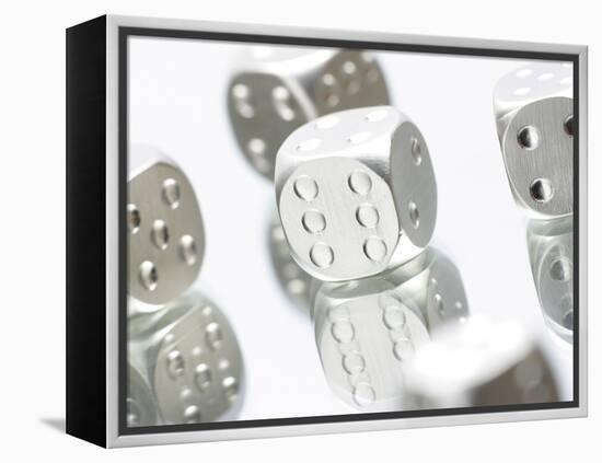 Metallic Dice-null-Framed Premier Image Canvas