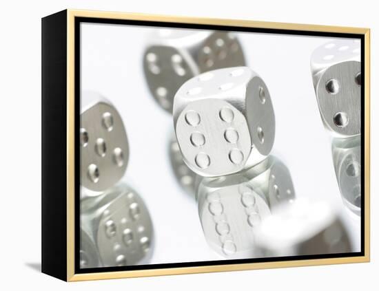 Metallic Dice-null-Framed Premier Image Canvas