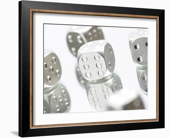 Metallic Dice-null-Framed Photographic Print