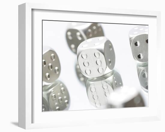 Metallic Dice-null-Framed Photographic Print