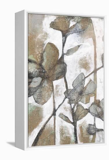 Metallic Garden I-Jennifer Goldberger-Framed Stretched Canvas