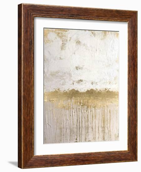 Metallic Spill 1-Denise Brown-Framed Art Print