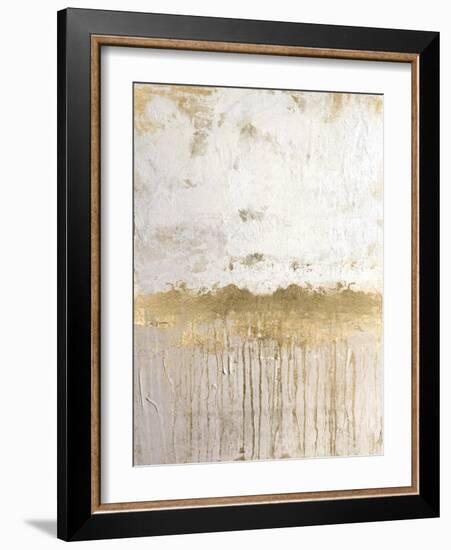 Metallic Spill 1-Denise Brown-Framed Art Print