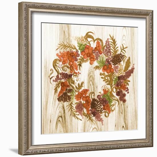 Metallic Wreath-Janice Gaynor-Framed Art Print