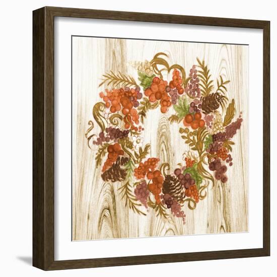 Metallic Wreath-Janice Gaynor-Framed Art Print