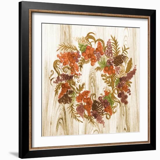 Metallic Wreath-Janice Gaynor-Framed Art Print