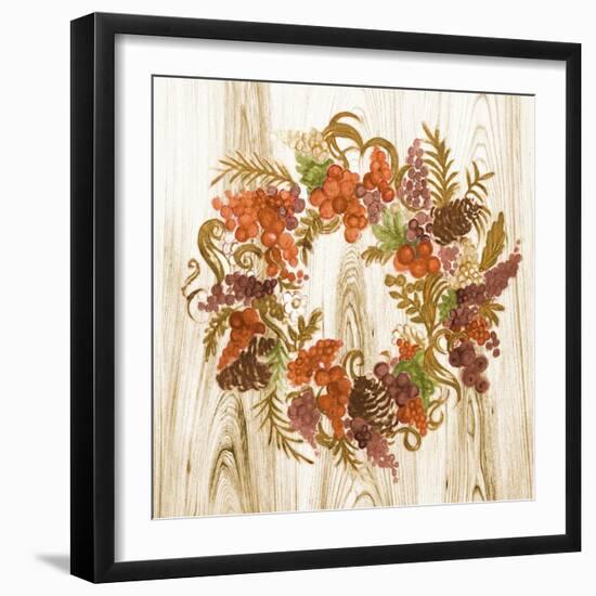 Metallic Wreath-Janice Gaynor-Framed Art Print