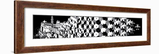 Metamorphosis I-M^ C^ Escher-Framed Art Print