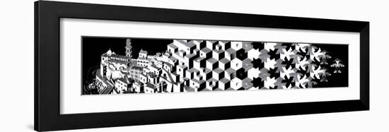 Metamorphosis I-M^ C^ Escher-Framed Art Print