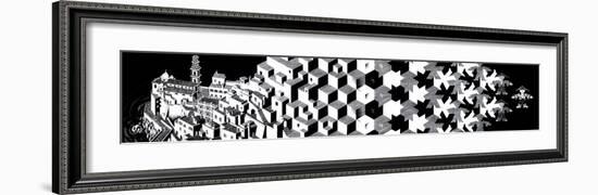 Metamorphosis I-M^ C^ Escher-Framed Art Print