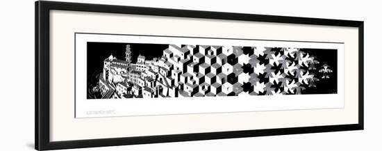 Metamorphosis I-M. C. Escher-Framed Art Print