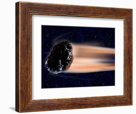 Meteor Coming at Earth-null-Framed Photographic Print