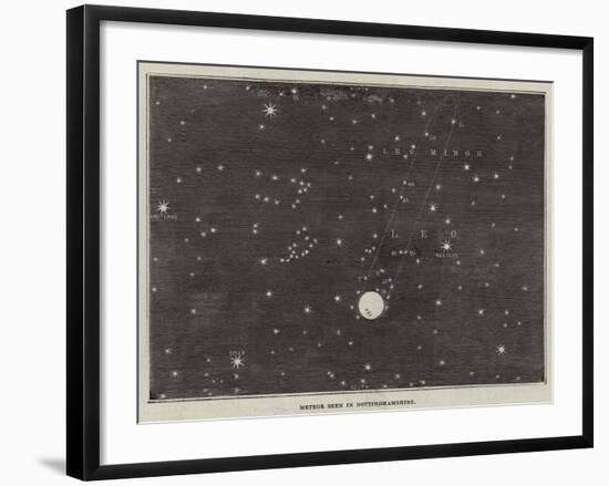 Meteor Seen in Nottinghamshire-null-Framed Giclee Print