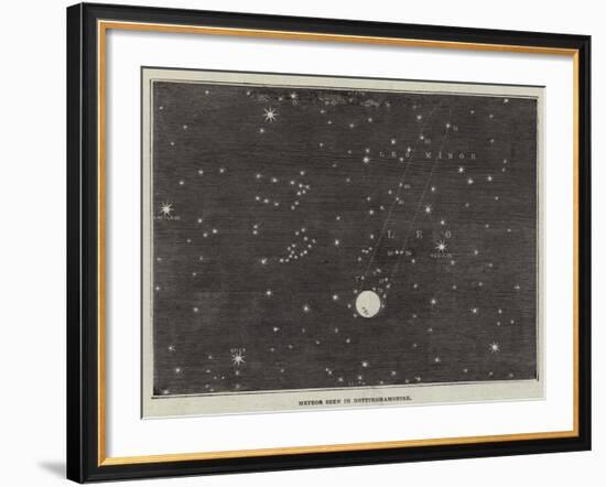 Meteor Seen in Nottinghamshire-null-Framed Giclee Print