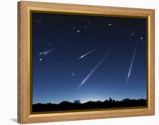 Meteor Shower, Artwork-Detlev Van Ravenswaay-Framed Premier Image Canvas