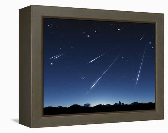 Meteor Shower, Artwork-Detlev Van Ravenswaay-Framed Premier Image Canvas