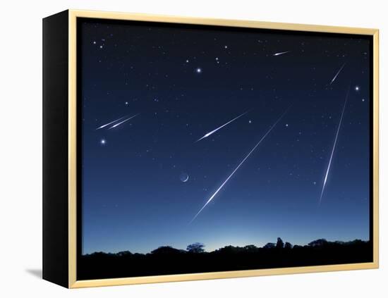 Meteor Shower, Artwork-Detlev Van Ravenswaay-Framed Premier Image Canvas