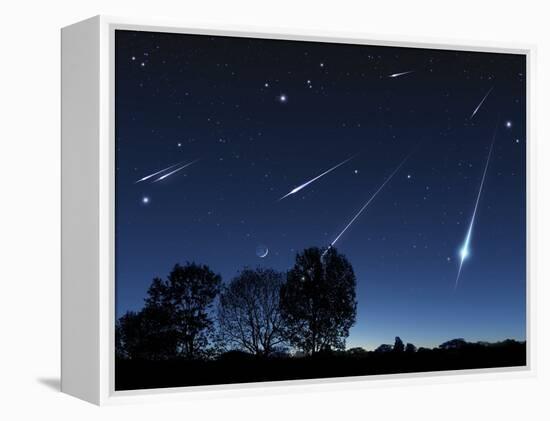 Meteor Shower, Artwork-Detlev Van Ravenswaay-Framed Premier Image Canvas