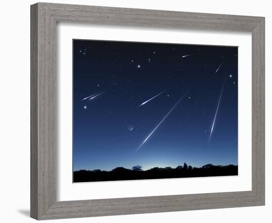 Meteor Shower, Artwork-Detlev Van Ravenswaay-Framed Photographic Print