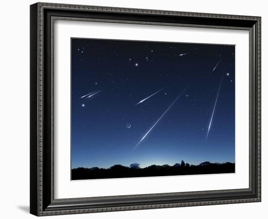 Meteor Shower, Artwork-Detlev Van Ravenswaay-Framed Photographic Print