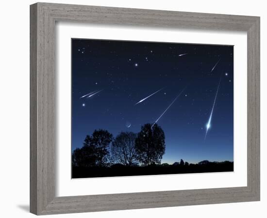 Meteor Shower, Artwork-Detlev Van Ravenswaay-Framed Photographic Print